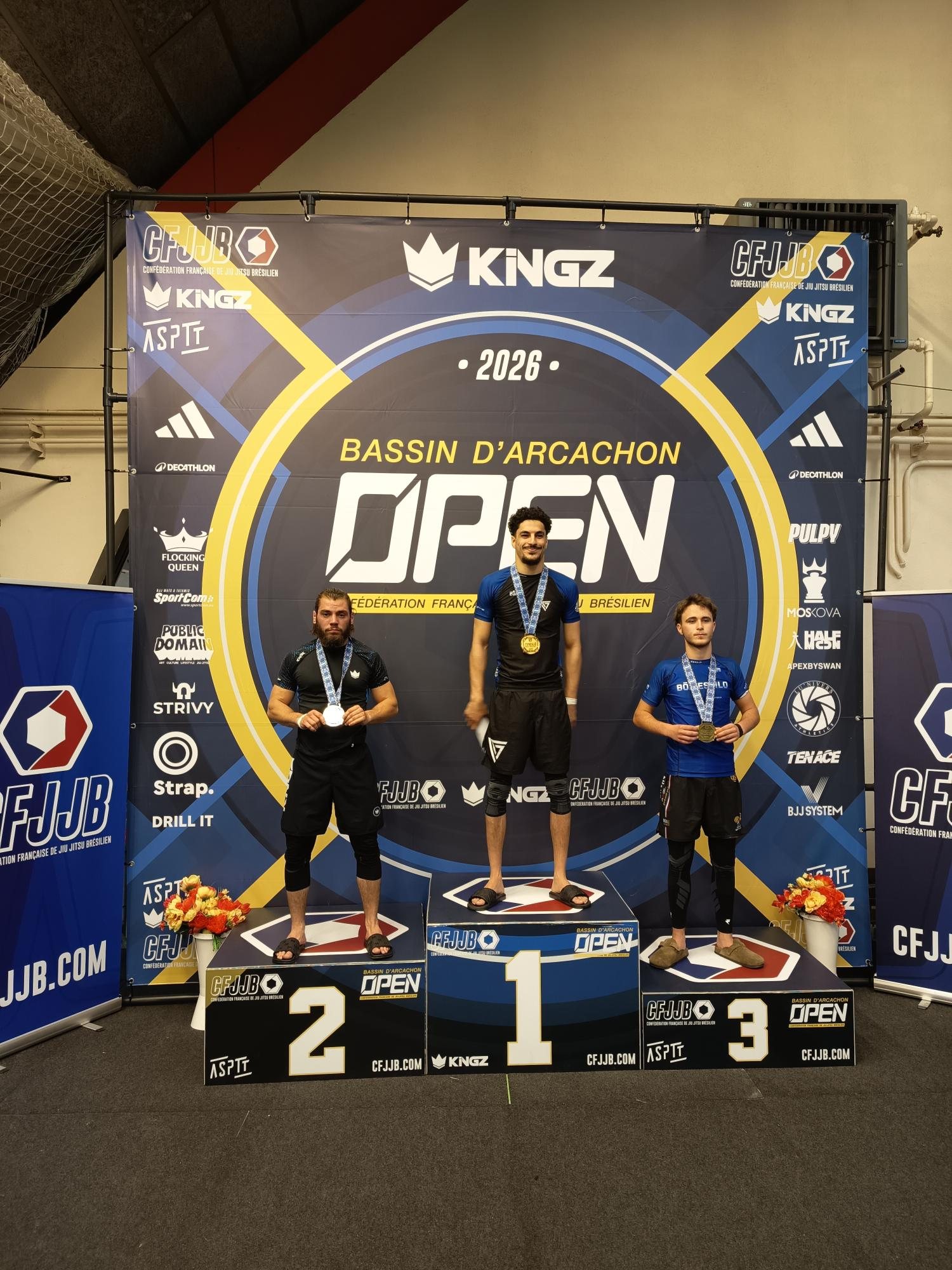 Podium du Bassin d'Arcachon Open 2026