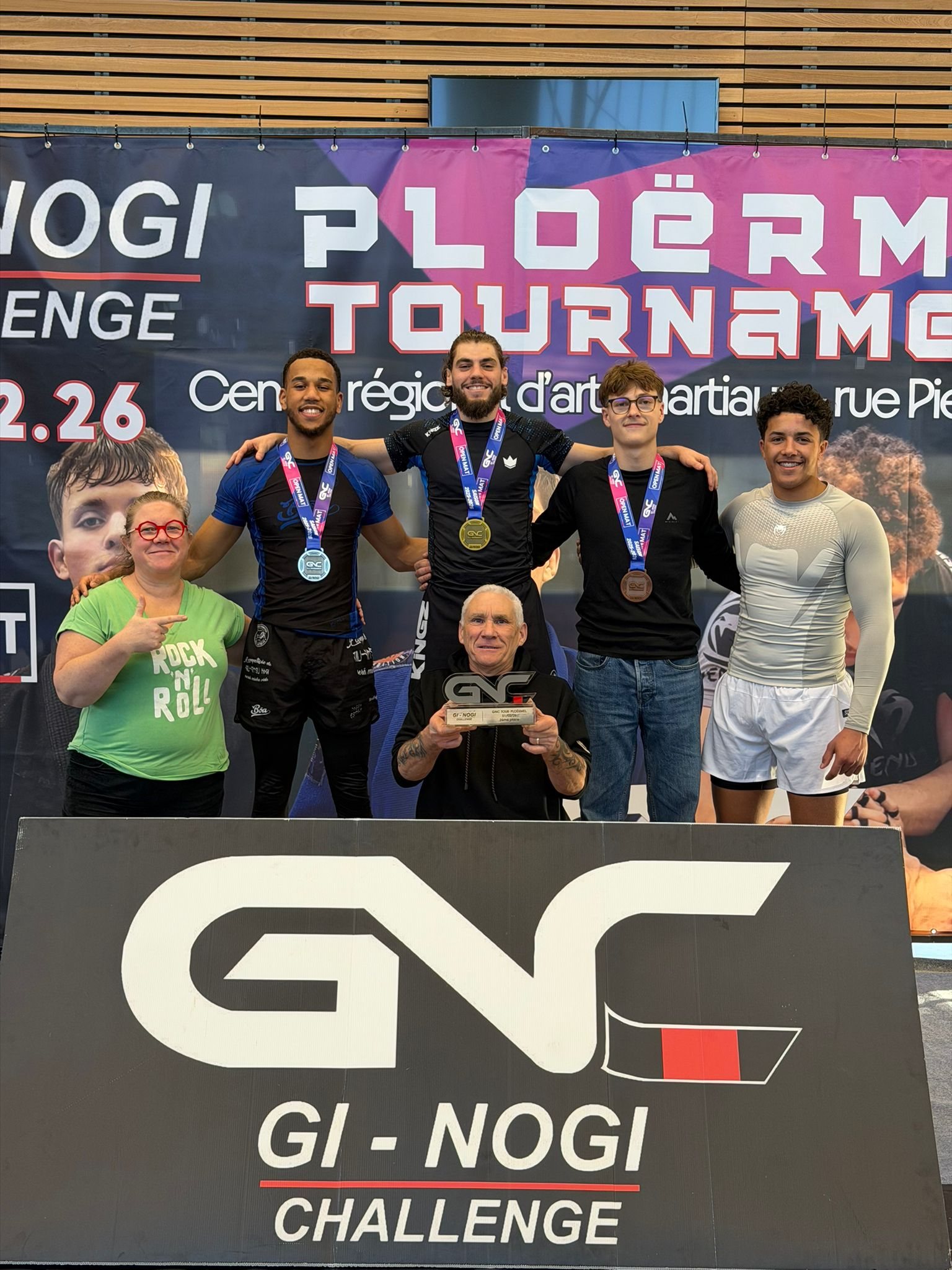Compétiteurs du club lors du GNC Gi No-Gi Challenge